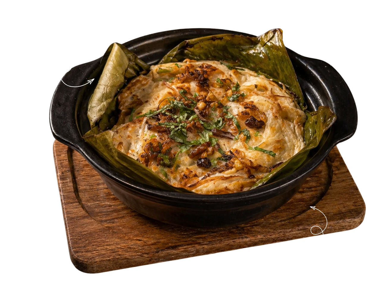 Signature nabe with porotta